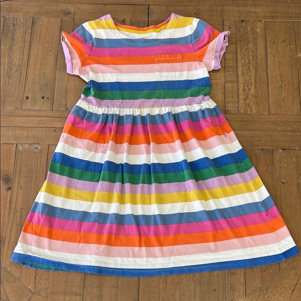 Mini Boden Multicolor Striped Kids Dress 11-12 years